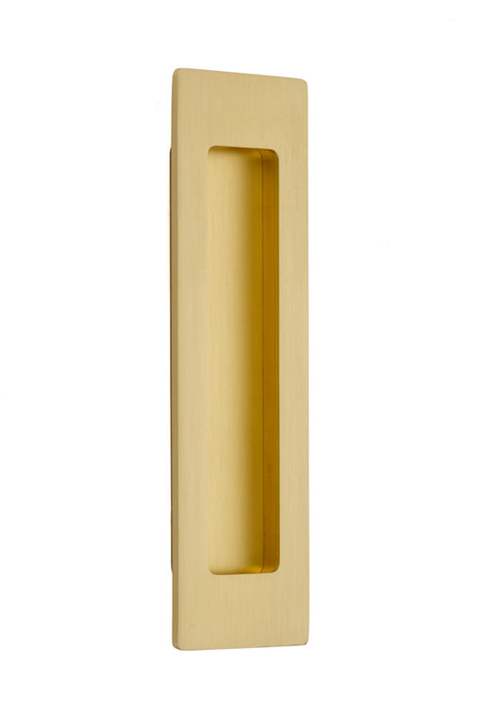 Emtek 220307US4 7" Modern Rectangular Flush Pull Satin Brass Finish