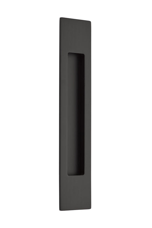 Emtek 220310US19 10" Modern Rectangular Flush Pull Flat Black Finish