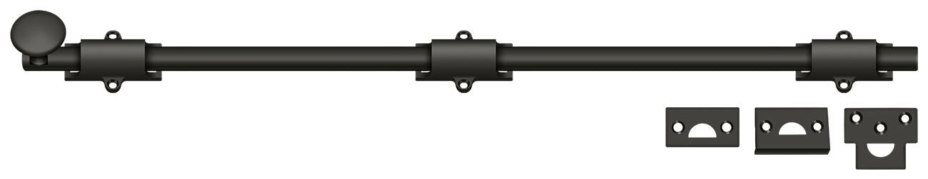 Deltana 24SB10B 24" Surface Bolt; Heavy Duty; Oil Rubbed Bronze Finish