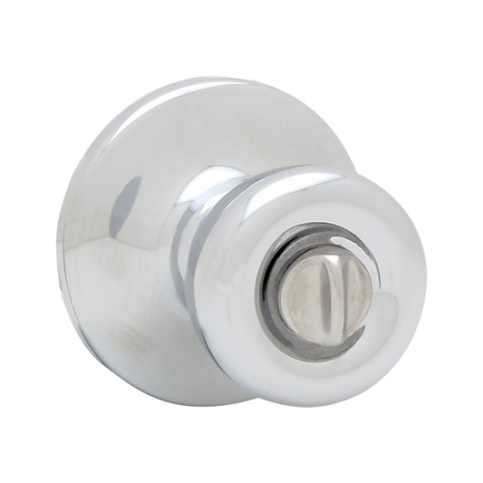 Kwikset 300T-26V1 Tylo Knob Privacy Door Lock with New Chassis with 6AL Latch and RCS Strike Bright Chrome Finish
