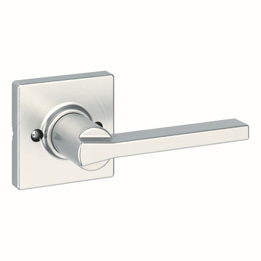 Kwikset 488CSLSQT-15 Casey Lever Half Dummy with Square Rose Satin Nickel Finish