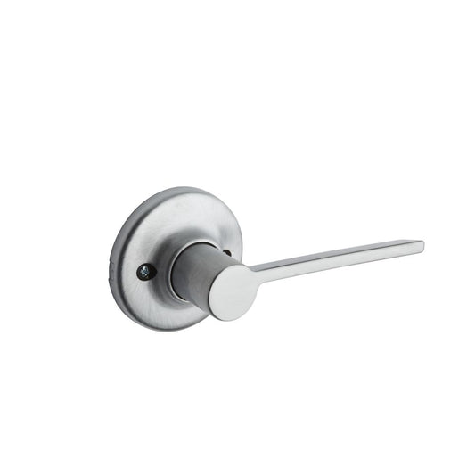 Kwikset 488LRLRDTRH-26DV1 Right Hand Ladera Lever with Round Rose Half Dummy with New Chassis Satin Chrome Finish