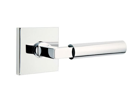 Emtek 5050HECUS26 Hercules Lever Dummy Pair with Square Rose for 1-1/4" to 2" Door Polished Chrome Finish