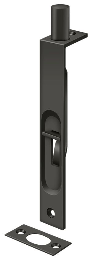 Deltana 6FBS10B 6" Flush Bolt; Heavy Duty; Square; Oil Rubbed Bronze Finish