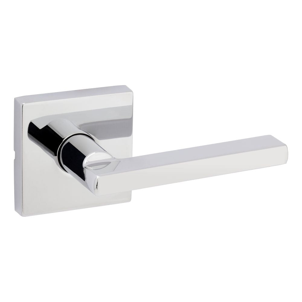 Kwikset 720HFLSQT-26 Halifax Lever with Square Rose Passage Door Lock with 6AL Latch and RCS Strike Bright Chrome Finish