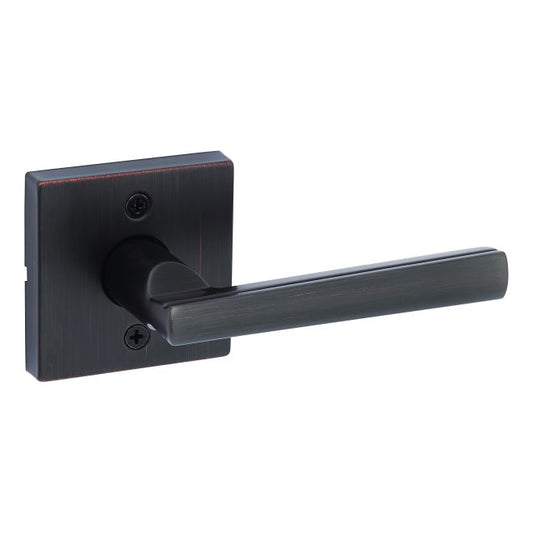 Kwikset 788MRLSQT-11P Montreal Lever with Square Rose Half Dummy Door Lock Venetian Bronze Finish