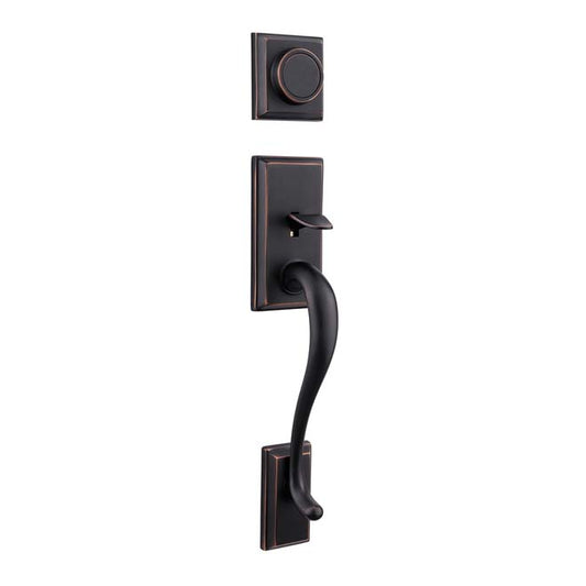 Kwikset 802HELIP-11P Hawthorne Dummy Exterior Handleset Venetian Bronze Finish