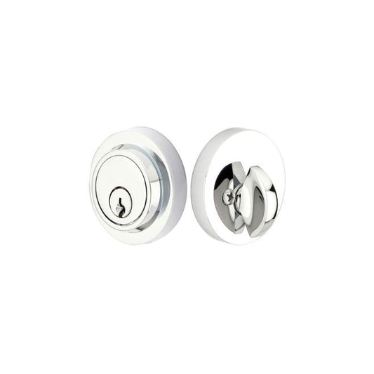 Emtek 8467US26 Modern Single Cylinder Deadbolt Polished Chrome Finish