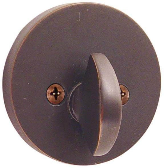 Emtek 8567US10B Modern Single Sided Deadbolt with 2-3/8" and 2-3/4" Backset for 1-3/8" to 2-3/8" Door Oil Rubbed Bronze Finish