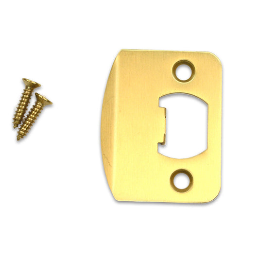 Emtek 86085US4 Radius Full Lip Strike Satin Brass Finish