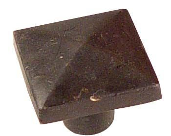 Emtek 86145FB Square 1-1/4" Cabinet Knob Flat Black Bronze Finish