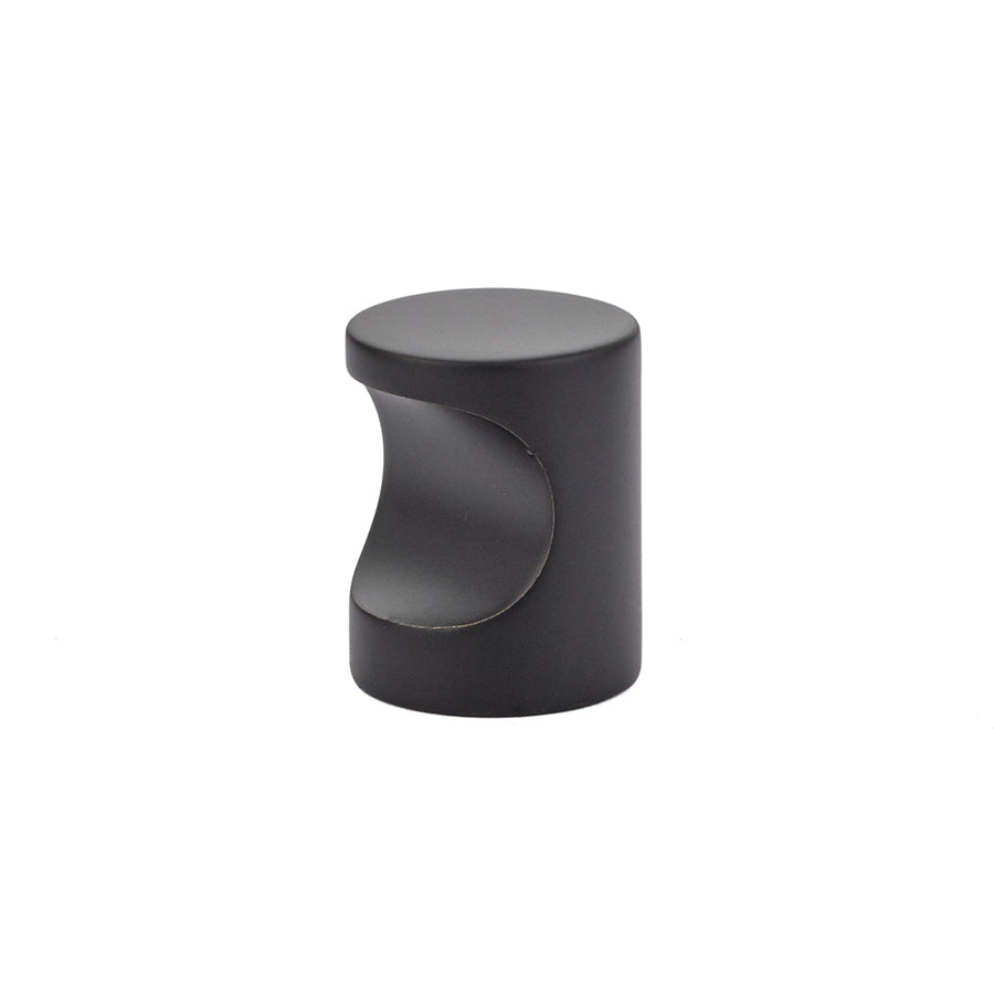 Emtek 86151US19 Large Modern Finger Cabinet Pull Flat Black Finish