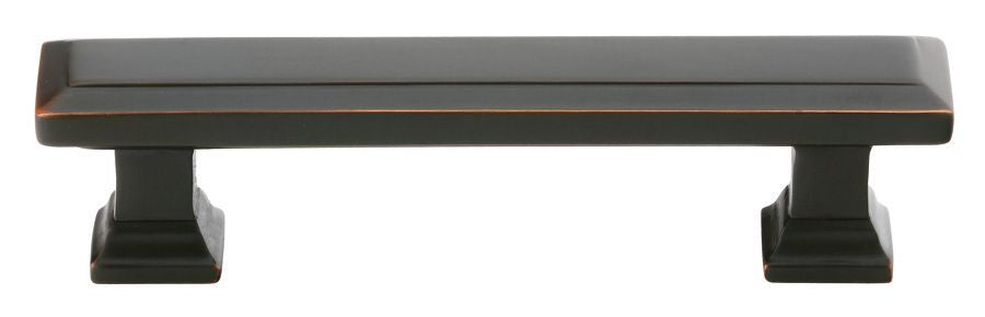 Emtek 86299US10B Geometric Rectangular Cabinet Pull with 3" Center to Center Oil Rubbed Bronze Finish