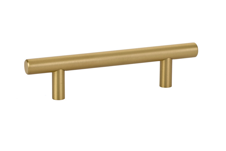 Emtek 86359US4 Brass Bar Cabinet Pull with 3-1/2" Center to Center Satin Brass Finish