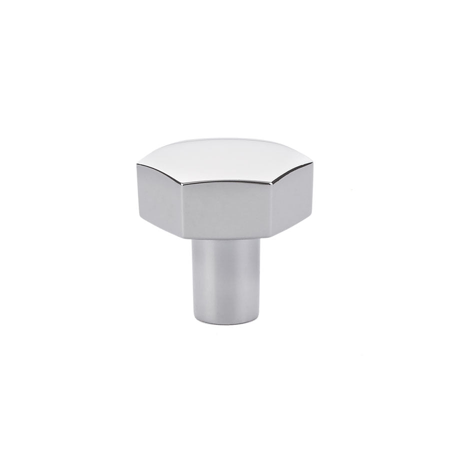 Emtek 86457US26 Mod Hex 1-1/8" Cabinet Knob Polished Chrome Finish