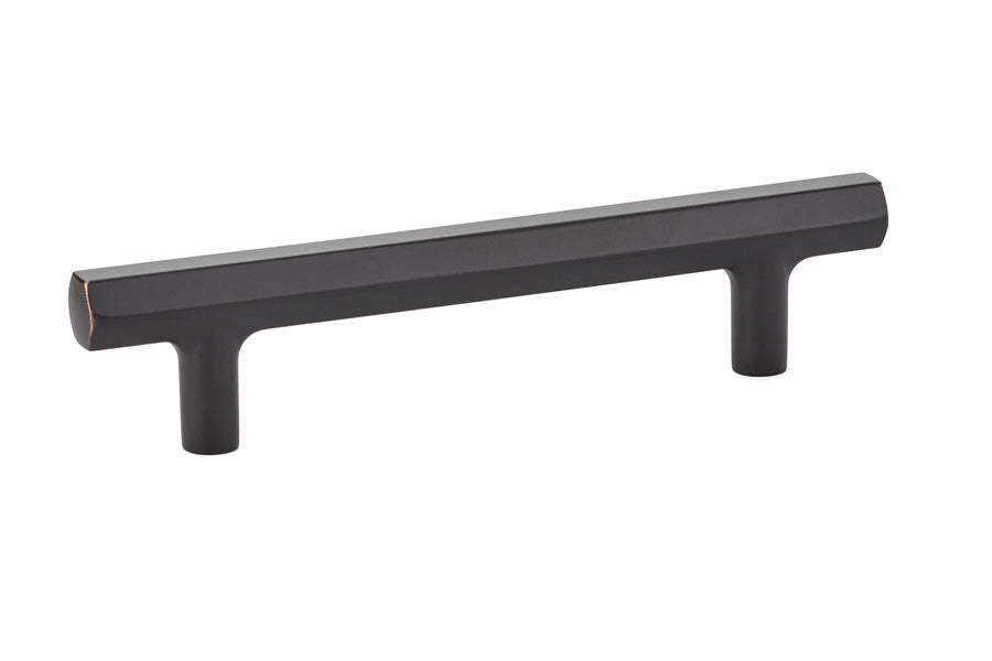 Emtek 86460US10B Mod Hex Cabinet Pull with 4" Center to Center Oil Rubbed Bronze Finish
