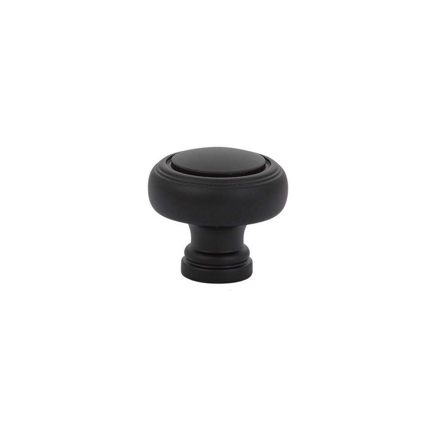 Emtek 86610US19 Norwich 1-1/4" Cabinet Knob Flat Black Finish