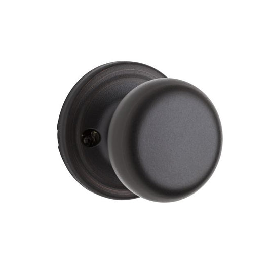 Kwikset 966H-11PGC Hancock Knob Interior Single Cylinder Handleset Trim with New Chassis Venetian Bronze Finish