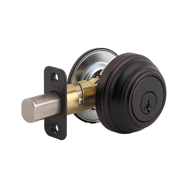 Kwikset 980S-11PV1 Single Cylinder Deadbolt with New Chassis with RCAL Latch and RCS Strike Venetian Bronze Finish