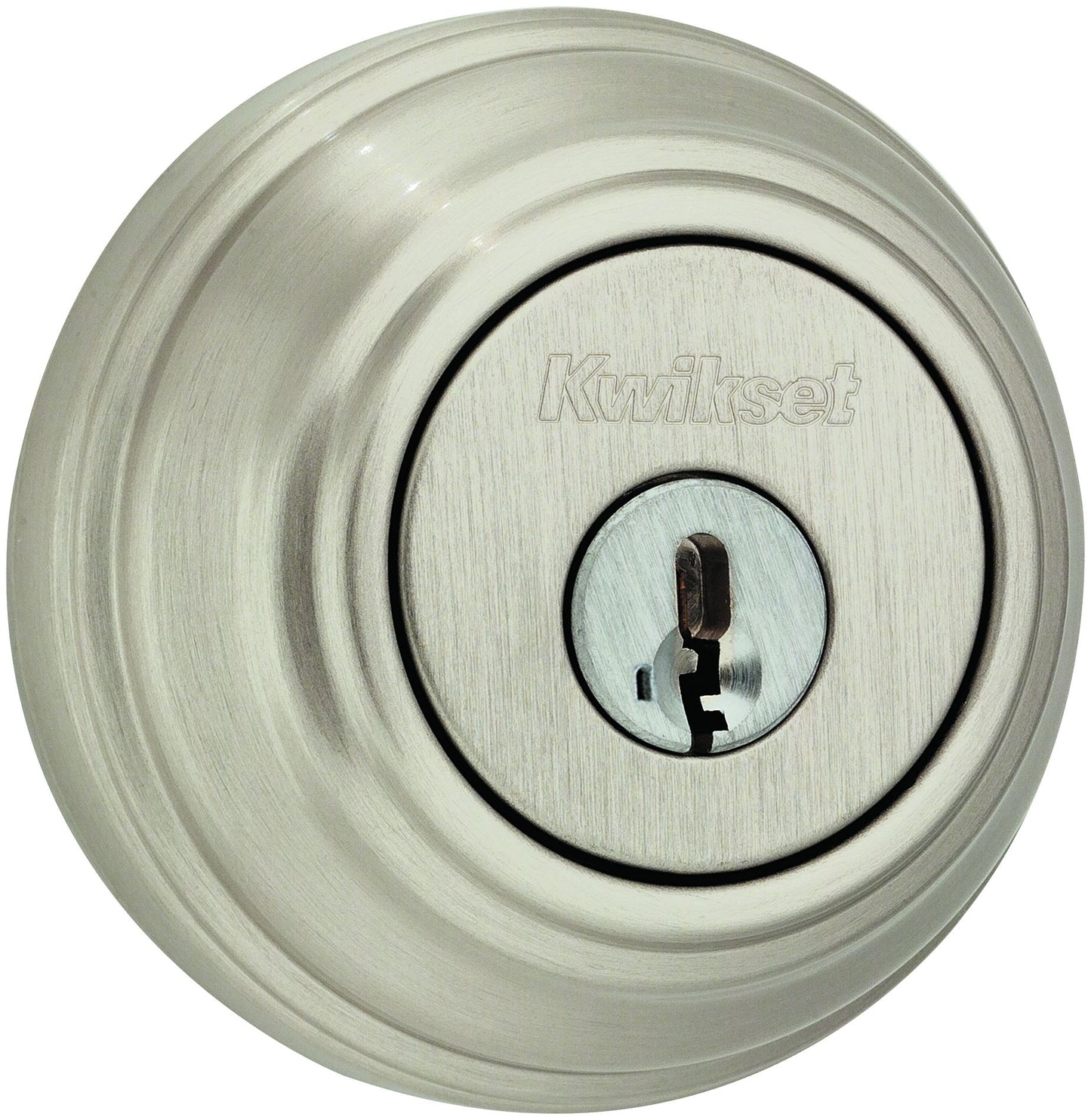 Kwikset 984-15SV1 UL Double Cylinder Deadbolt with New Chassis SmartKey with RCAL Latch and RCS Strike Satin Nickel Finish