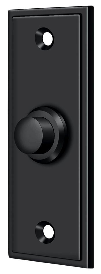 Deltana BBS333U19 Bell Button; Rectangular Contemporary; Black Finish