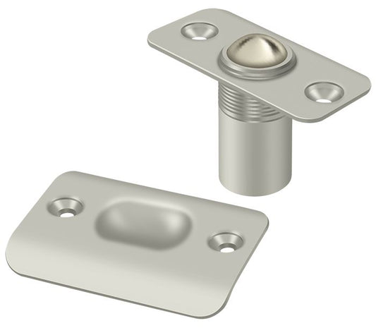 Deltana BC218RU15 Ball Catch; Round Corners; Satin Nickel Finish