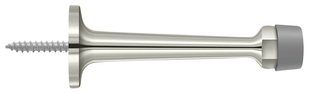 Deltana BDS30U14 3-1/4" Baseboard Door Bumper; Solid Brass; Bright Nickel Finish