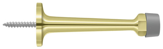 Deltana BDS30U3 3-1/4" Baseboard Door Bumper; Solid Brass; Bright Brass Finish