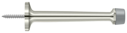 Deltana BDS425U14 4" Baseboard Door Bumper; Solid Brass; Bright Nickel Finish