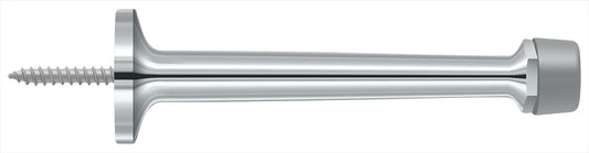 Deltana BDS425U26 4" Baseboard Door Bumper; Solid Brass; Bright Chrome Finish