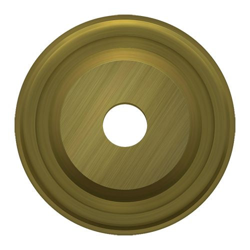 Deltana BPRC100U5 Base Plate for Knobs; 1" Diameter; Antique Brass Finish