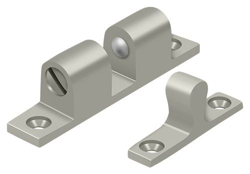 Deltana BTC20U15 Ball Tension Catch 2-3/10" x 2/5"; Satin Nickel Finish