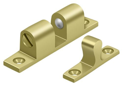 Deltana BTC20U3 Ball Tension Catch 2-3/10" x 2/5"; Bright Brass Finish