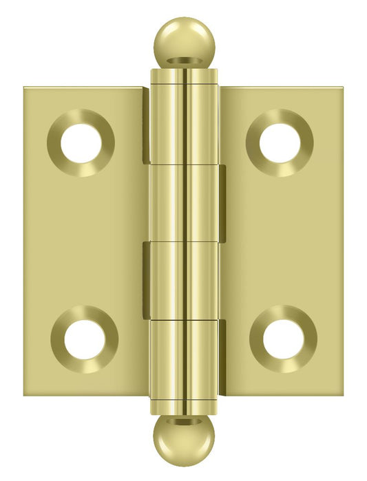 Deltana CH1515U3 1-1/2" x 1-1/2" Hinge; with Ball Tips; Bright Brass Finish