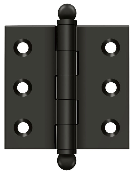 Deltana CH2020U10B 2" x 2" Hinge; with Ball Tips; Oil Rubbed Bronze Finish