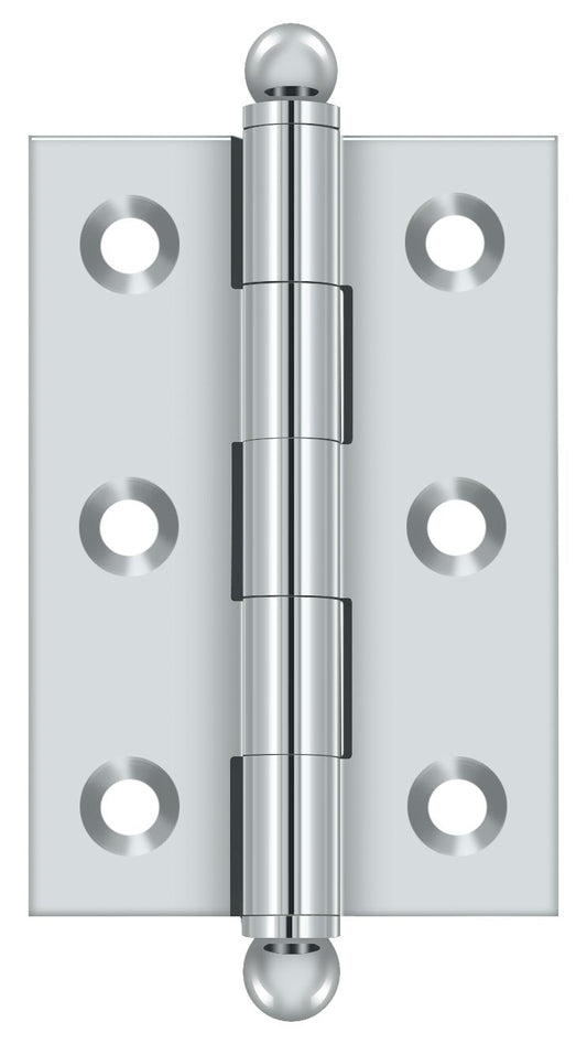 Deltana CH2517U26 2-1/2" x 1-11/16" Hinge; with Ball Tips; Bright Chrome Finish