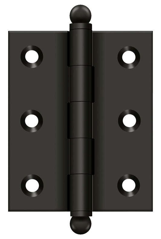 Deltana CH2520U10B 2-1/2" x 2" Hinge; with Ball Tips; Oil Rubbed Bronze Finish