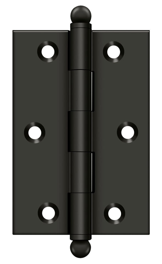 Deltana CH3020U10B 3" x 2" Hinge; with Ball Tips; Oil Rubbed Bronze Finish