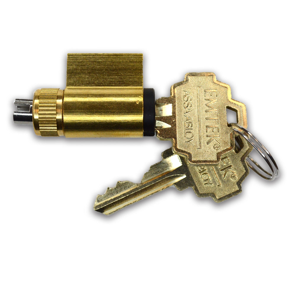 Emtek CY4-PSCHCTS2-FB Key in Knob or Lever, Single Keyed, Schlage C Cylinder for FB, US19 and FBS Finishes