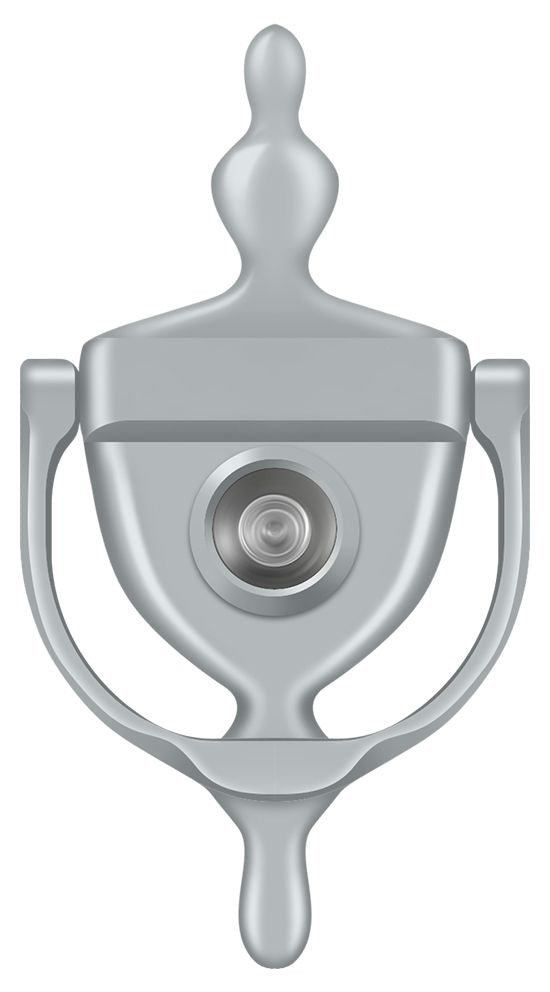 Deltana DKV630U26D Door Knocker-Viewer; Satin Chrome Finish