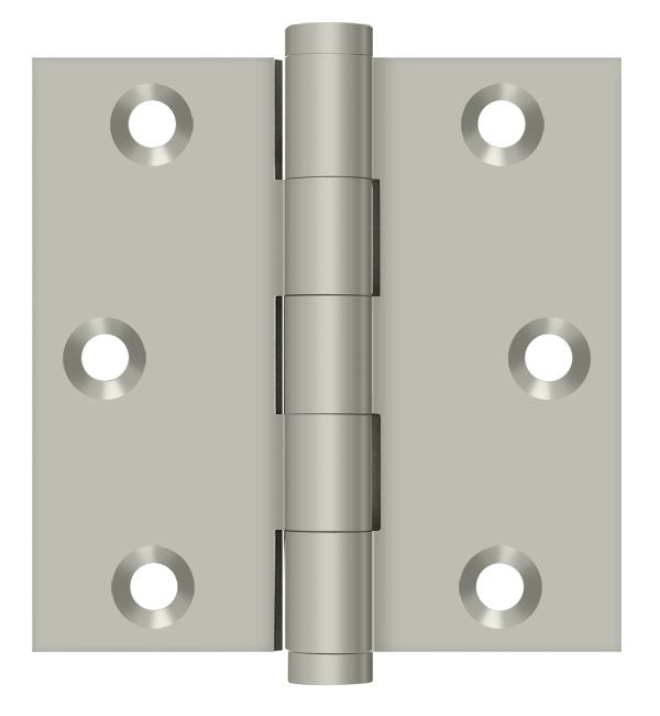 Deltana DSB315 3" x 3" Square Hinge; Satin Nickel Finish