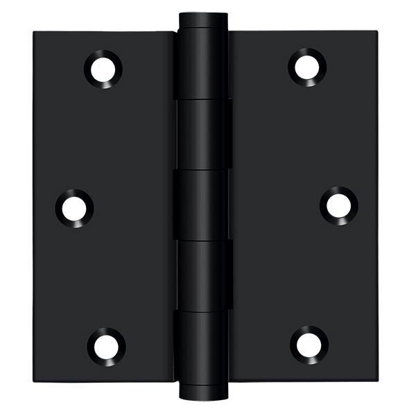 Deltana DSB3519 3-1/2" x 3-1/2" Square Hinge; Black Finish