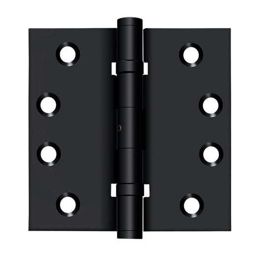 Deltana DSB4NB19 4" x 4" Square Hinge; Ball Bearings; Black Finish