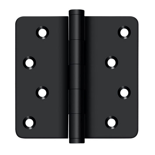 Deltana DSB4R419-RZ 4" x 4" x 1/4" Radius Hinge / Zig-Zag; Black Finish