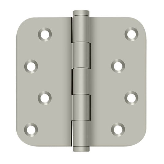 Deltana DSB4R515-RZ 4" x 4" x 5/8" Radius Hinge / Zig-Zag; Satin Nickel Finish