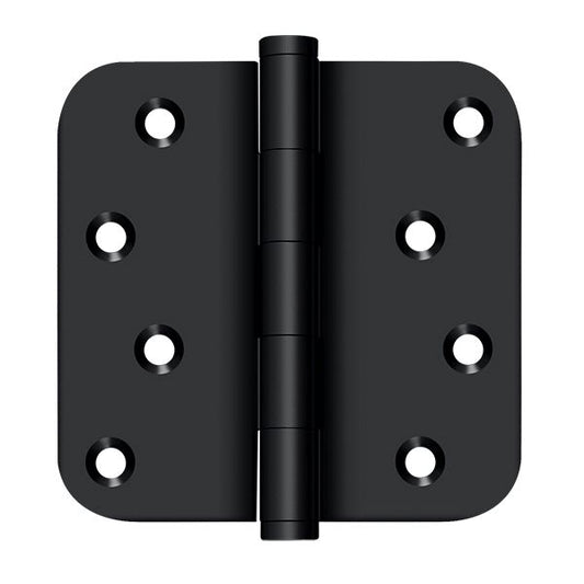 Deltana DSB4R519-RZ 4" x 4" x 5/8" Radius Hinge / Zig-Zag; Black Finish