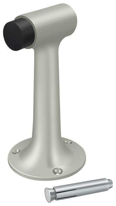 Deltana DSF600U15 Floor Mount; 6" Bumper; Heavy Duty; Satin Nickel Finish