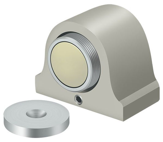 Deltana DSM125U15 Magnetic Dome Stop; Satin Nickel Finish