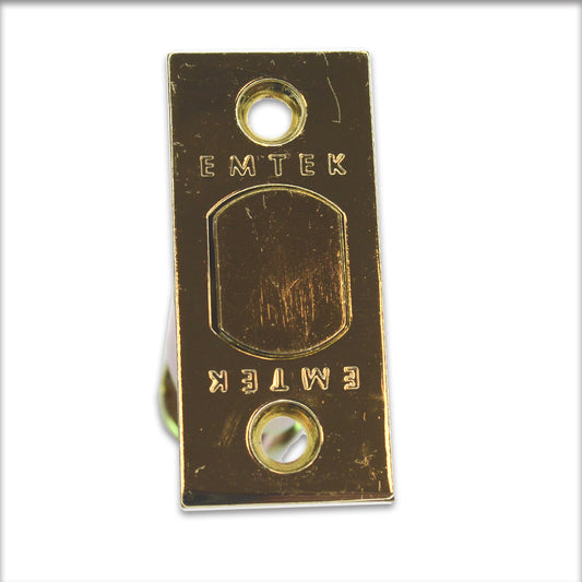 Emtek EMDBL238S3 Square Deadbolt Latch 2-3/8" Backset Polished Brass Lifetime Finish