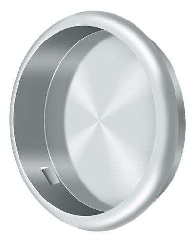 Deltana FP221RU26 Flush Pull; Round; 2-1/8" Diameter; Bright Chrome Finish